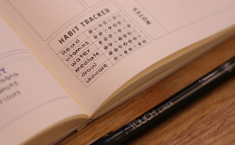 Inside chaos control - habit tracker section