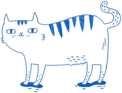 Illustration of a cat