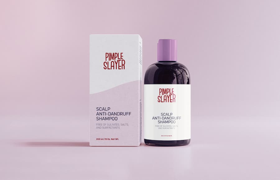 Pimple slayer shampoo packaging